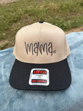 MAMA - Black Bill Canvas hat