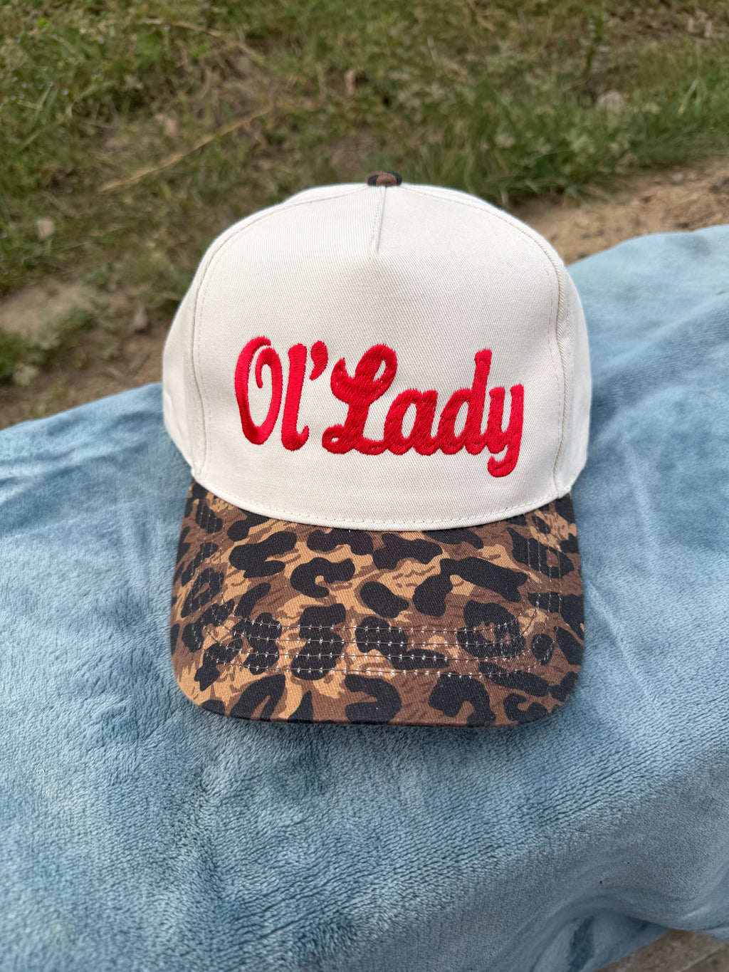 OL'LADY-Cheetah Canvas hat