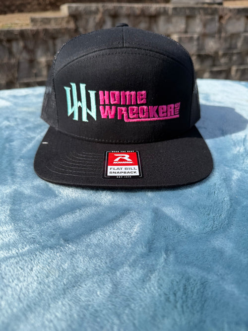 Homewrecker, Inc. Flatbill Trucker Hat - Black