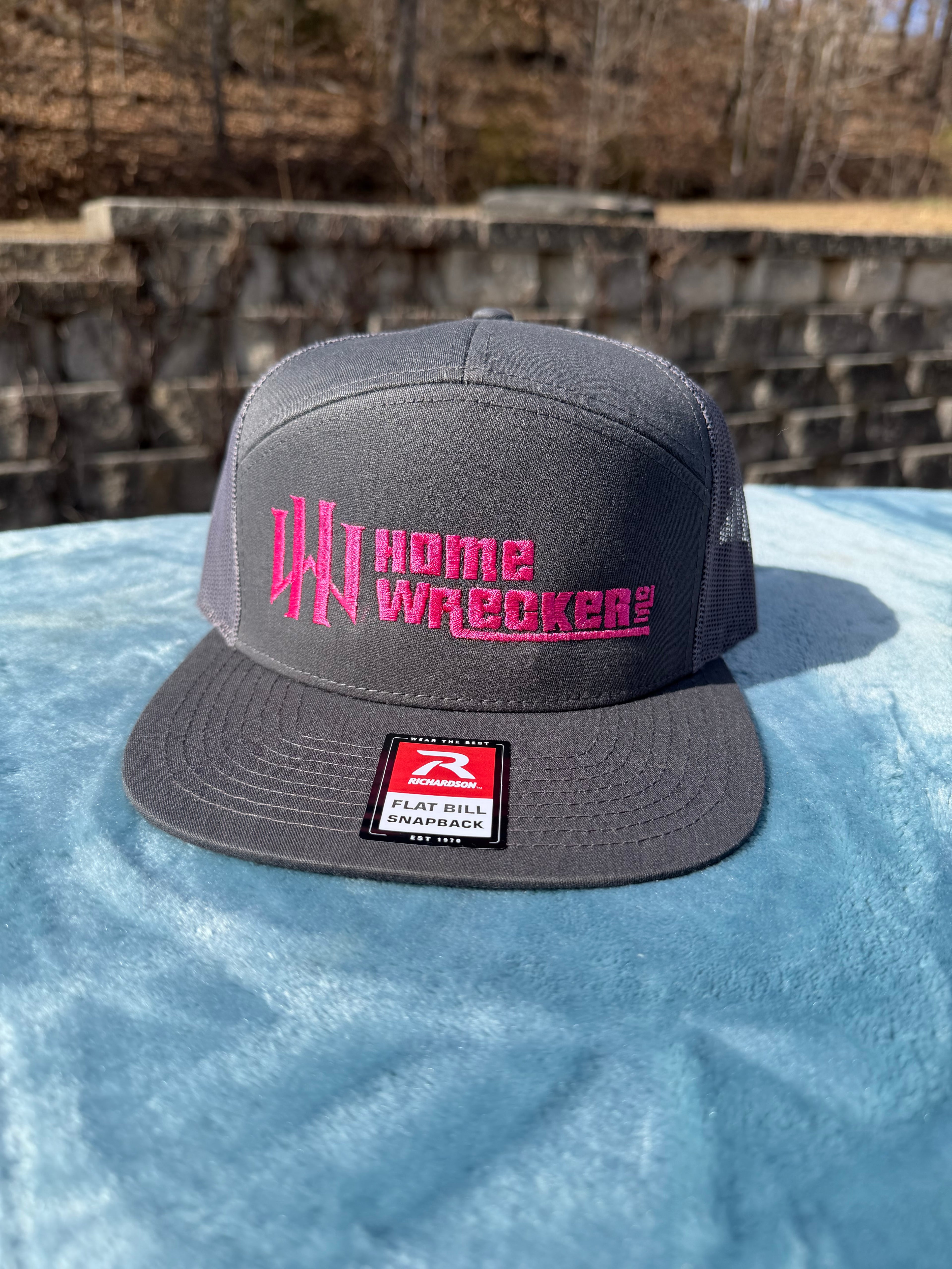 Homewrecker, Inc. Flatbill Trucker Hat - Charcoal