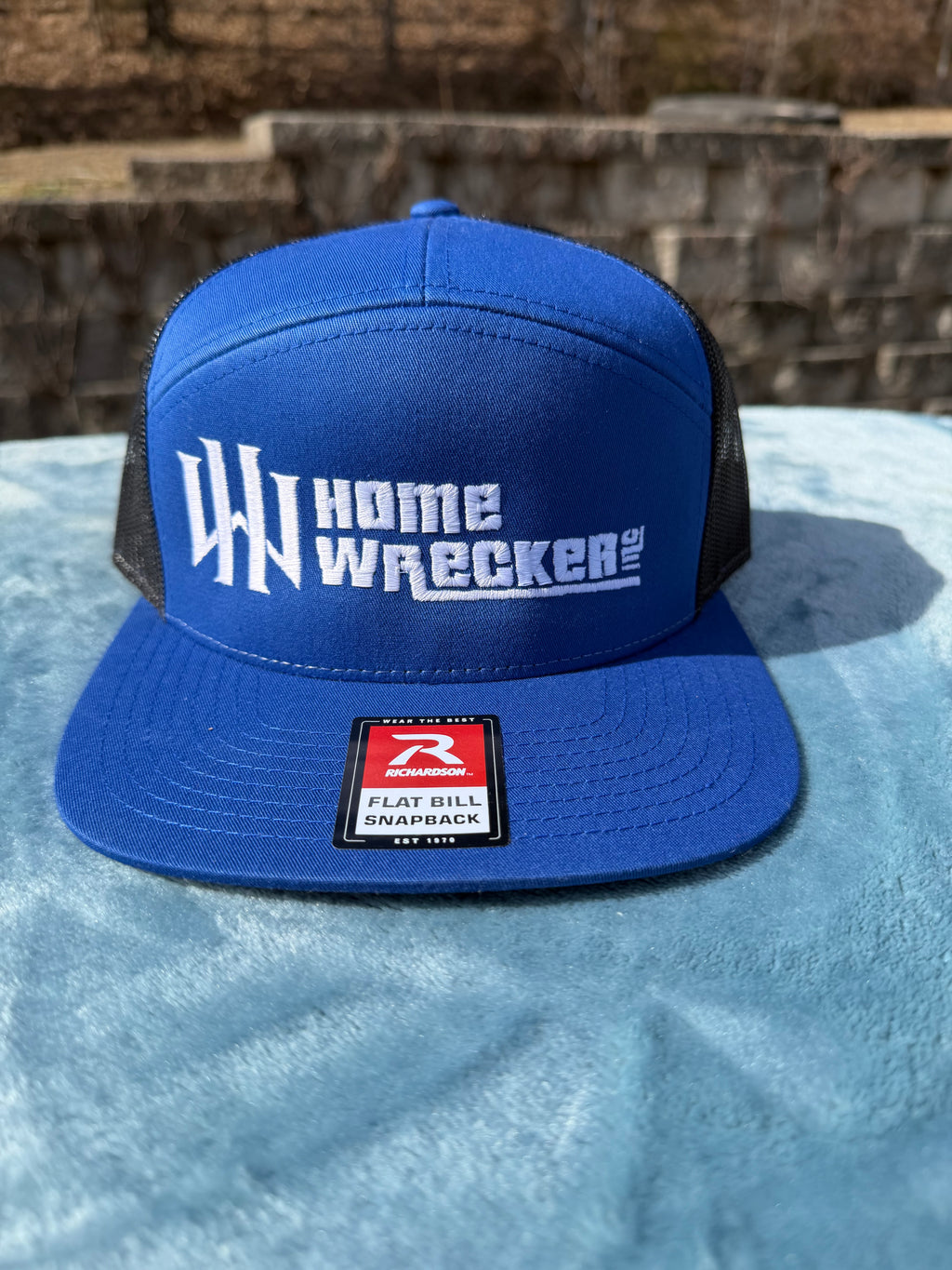 Homewrecker, Inc. Flatbill Trucker Hat - Blue