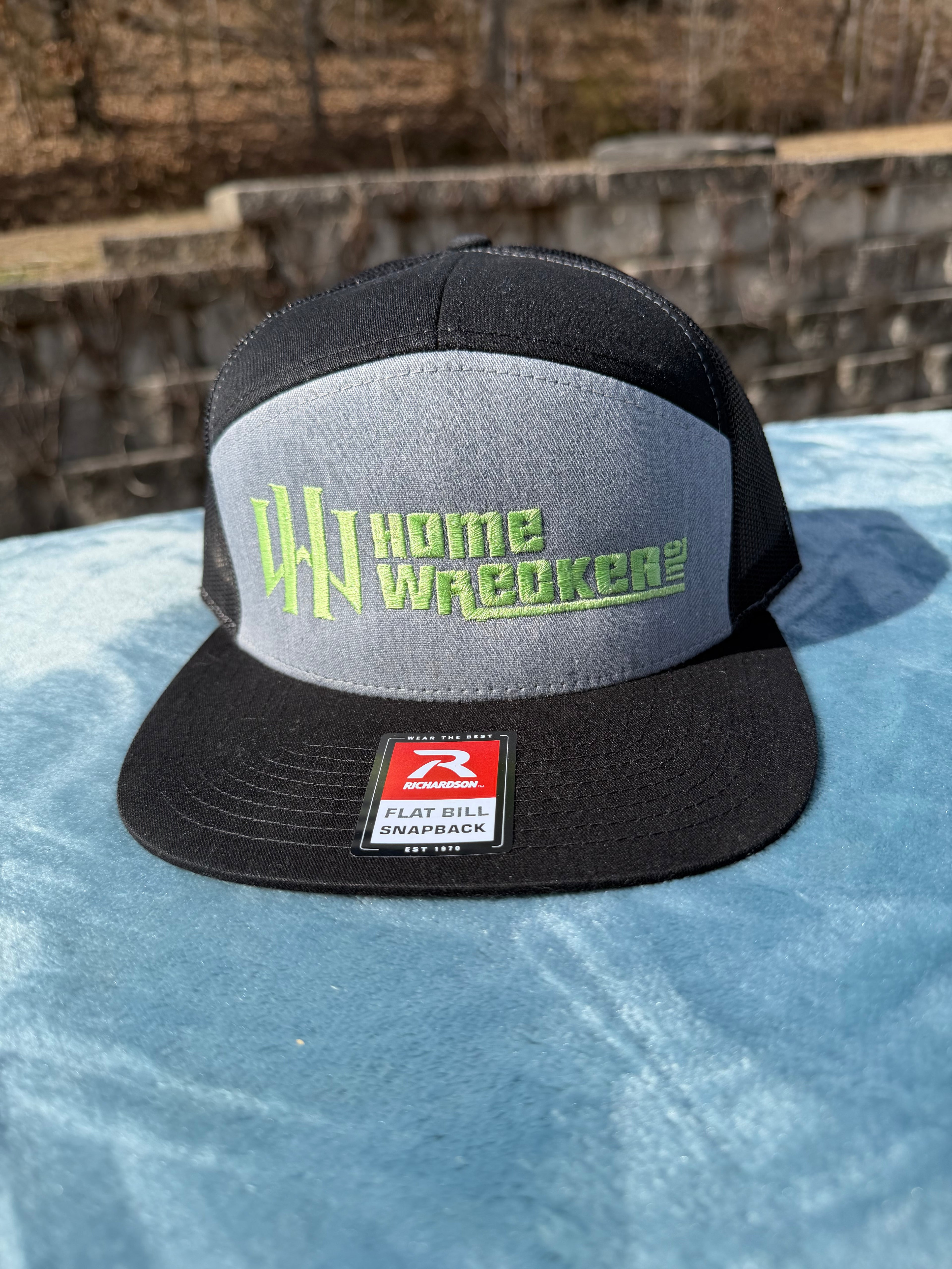 Homewrecker, Inc. Flatbill Trucker Hat - Black/Gray