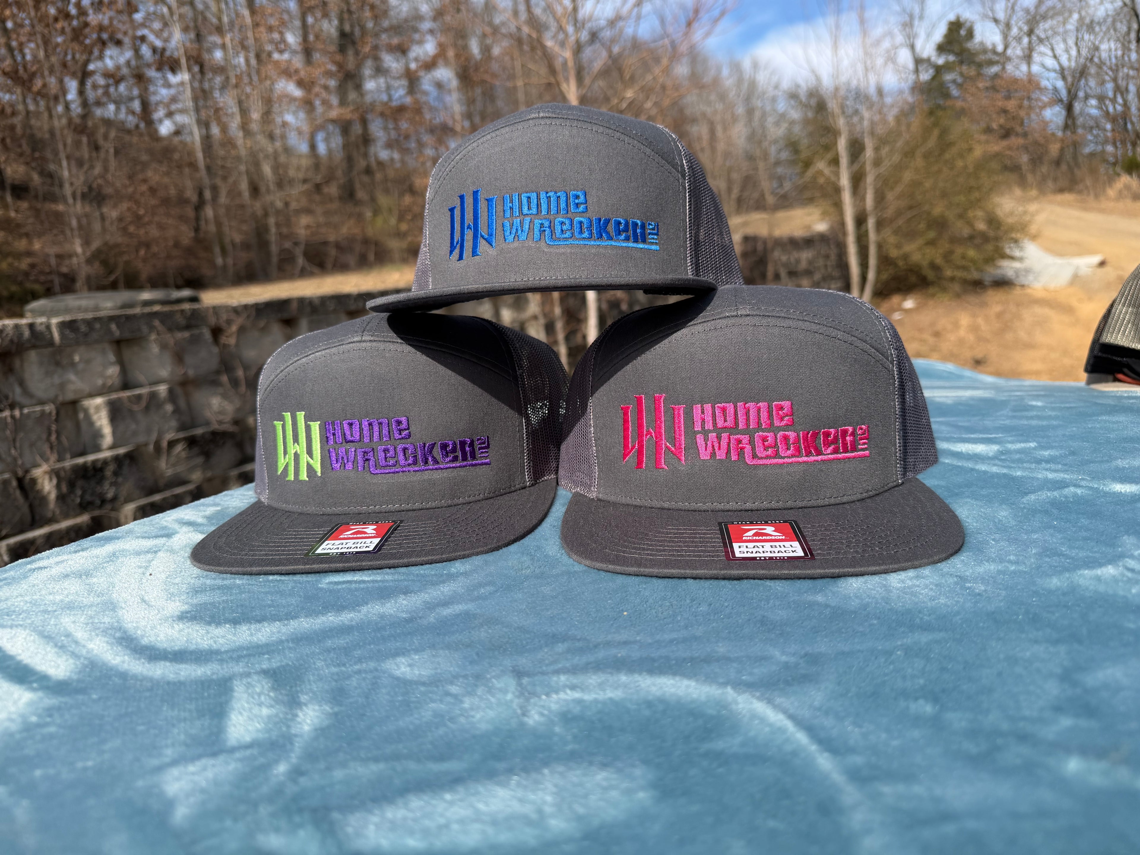 Homewrecker, Inc. Flatbill Trucker Hat - Charcoal