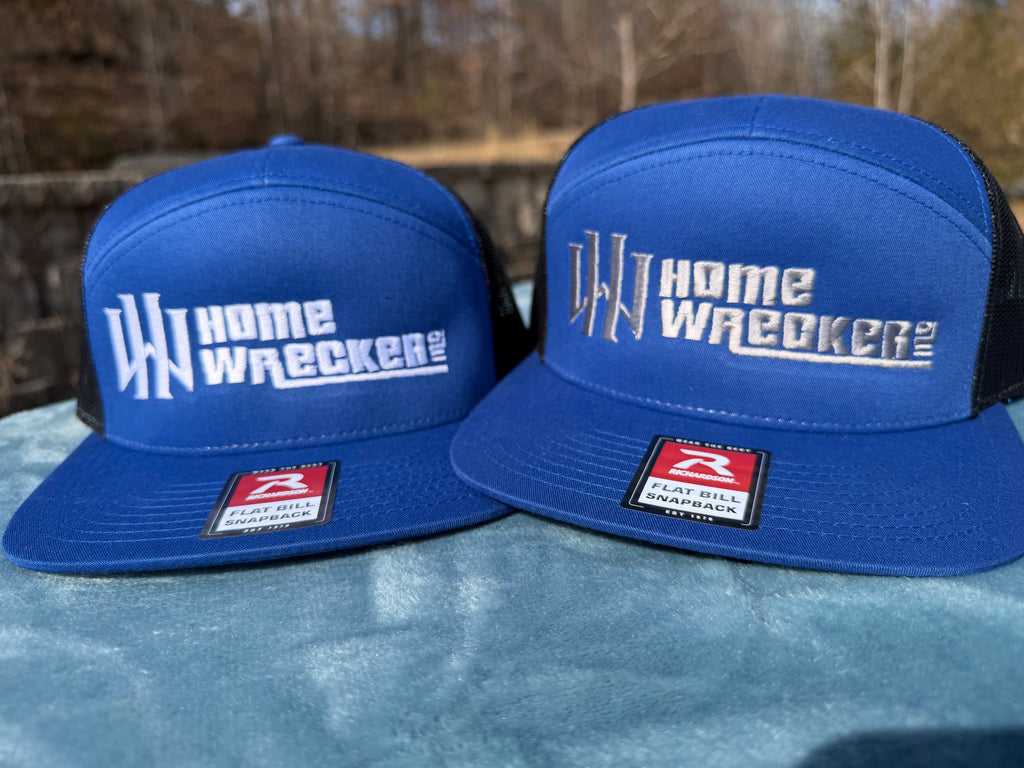 Homewrecker, Inc. Flatbill Trucker Hat - Blue