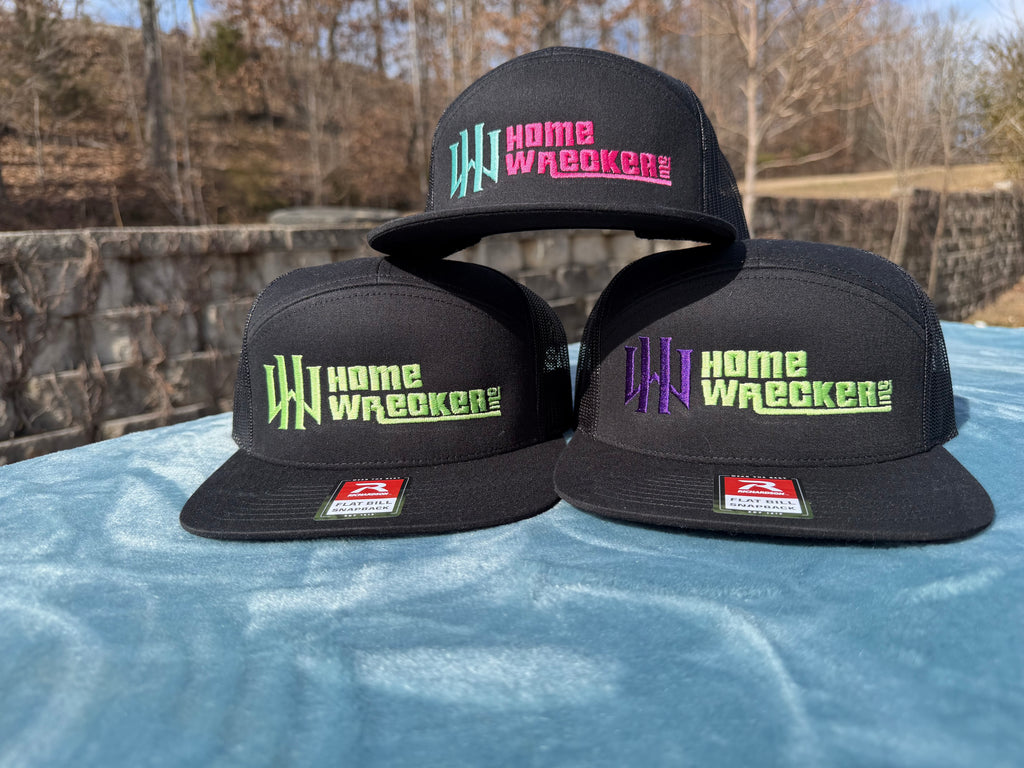 Homewrecker, Inc. Flatbill Trucker Hat - Black