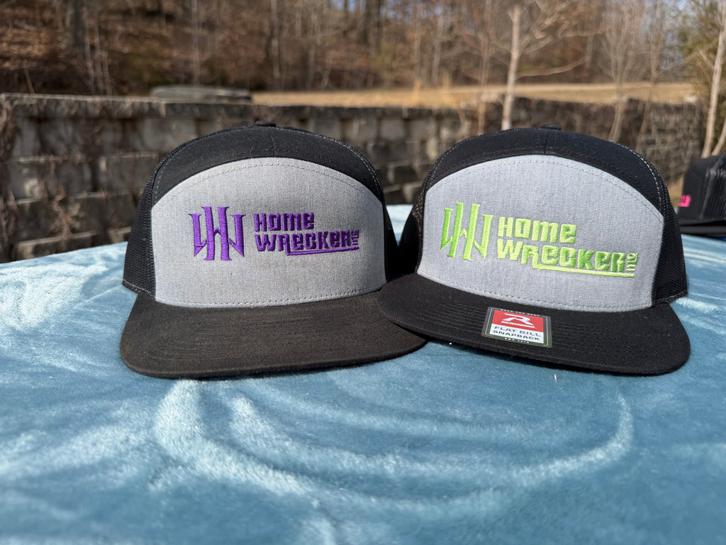 Homewrecker, Inc. Flatbill Trucker Hat - Black/Gray